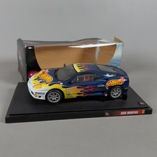Hot Wheels Ferrari 360 Modena Die-Cast 1:18 Scale Model Car, Blue, 2000