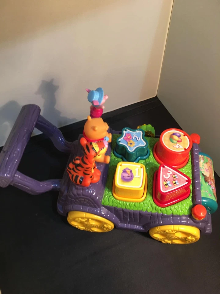 VTech Disney Winnie the Pooh Sort & Learn Cart / Tested / Complete / RARE, HTF - Image 3 of 4