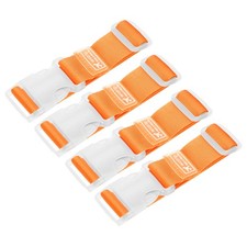 4pcs luggage strap, belt 4-12\" for suitcase travel accessories, orange