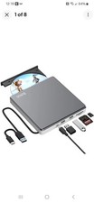 External CD DVD Drive USB 3.0 Type C CD/DVD ROM Burner CD DVD /-RW Optical D...