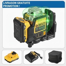 Vrai Laser Dewalt DW089LG complet professionnel 12 lignes rotatifs autonivelants