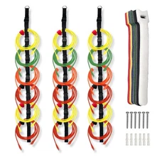 3 Pcs Extension Cord Organizers Storage Garage Extension Cord Holder with 6 S...