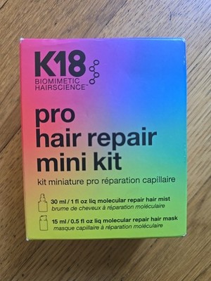 K18 Pro Hair Repair Mini Kit Molecular Repair Mist 1 oz & Mask 0.5 oz - NEW