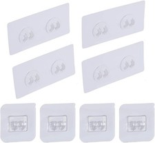 8 Pcs Replacement Corner Shower Caddy Adhesive Hook Stickers, No Drilling Wal...