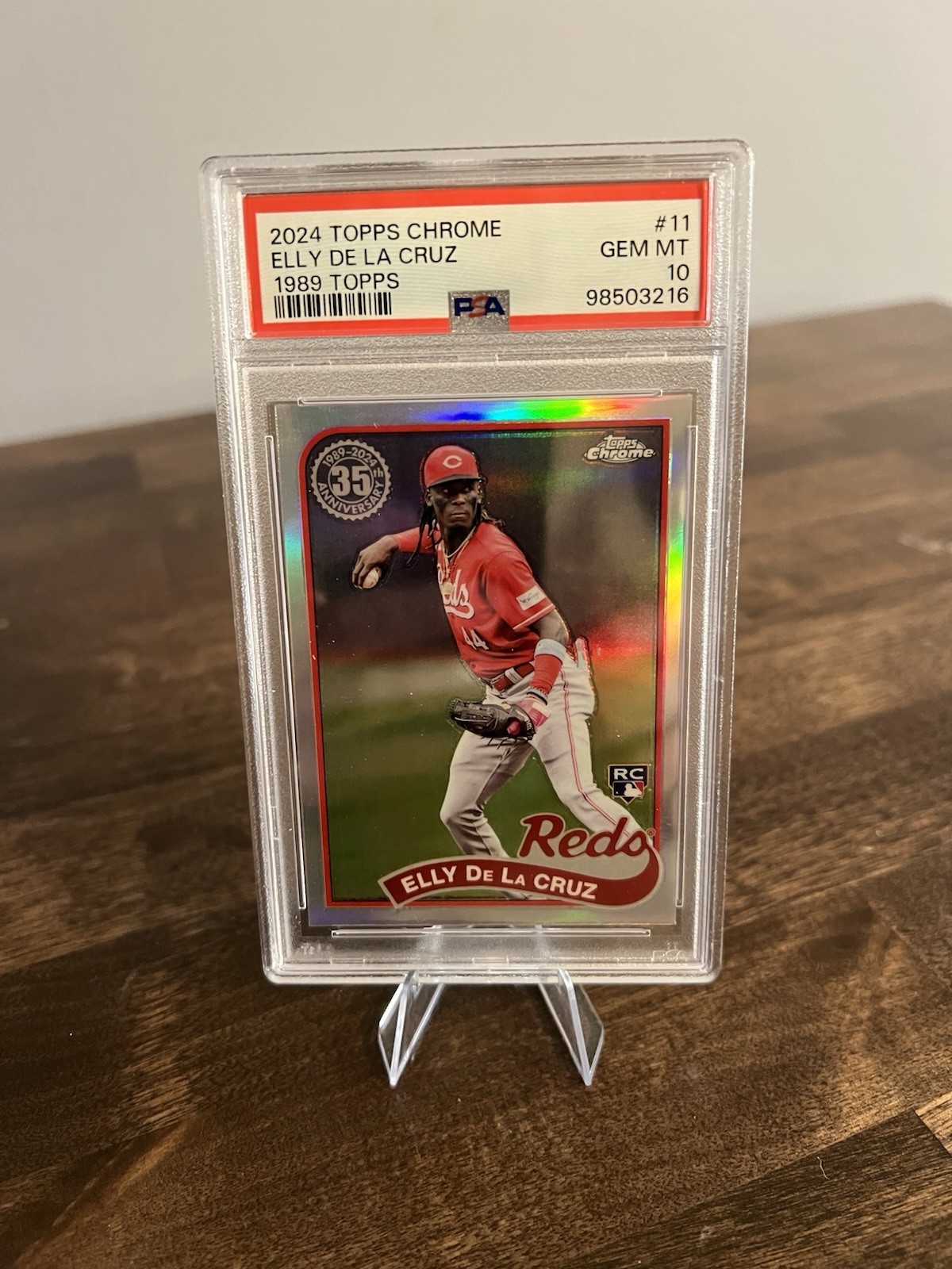 2024 Topps Chrome - 1989 Topps Baseball Elly De La Cruz #89CB-11 (RC) PSA 10 🔥