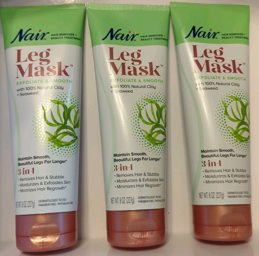 Nair Leg Mask 3-in-1 Hair Remover + Beauty Treatment 8 Oz Ne