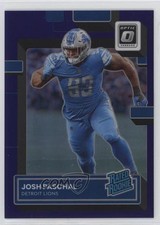 2022 Panini Donruss Optic Rated Rookie Purple Prizm 39/50 Josh Paschal #267 rf2