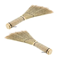 2 Pcs Short Handled Broom Dustpan Children Toy Indoor Brooms for Sweeping