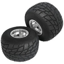 2PCS 11x7.10-5 5" Tubeless Wheel 3 Stud Tyre  Rim For Racing Go Kart ATV Buggy