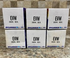Lot of 6 Vintage Sylvania EVW projector lamp Bulbs