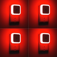 Sujeet Red Night Light, Lights Plug into Wall 4-Pack, 4 pack,