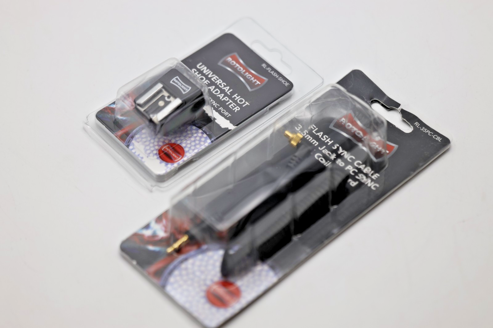 Rotolight Universal Hot Shoe Adapter and Flash Sync Cable 3.5mm Jack to PC SYNC