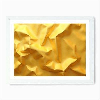 Gold Papier Textur 1 Kunstdruck gerahmt Wandbild Poster Leinwanddruck Bild