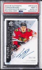 SP AUTHENTIC 2013-14 RETRO AUTO FUTURE WATCH CONNOR BEDARD 56/199 PSA 9 AUTO 10