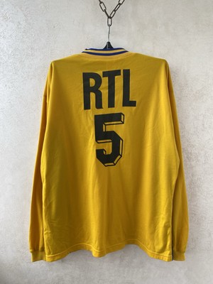 Maillot SC Toulon 1996 - Adidas, N°5, Coupe De France, Taille XL, Porté Match, Jaune