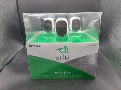Arlo Pro: Wire Free HD Security System- 3 Cameras (AVM4000C) Indoor/ Outdoor