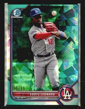 2022 Bowman Chrome Sapphire Edition #BCP-229 Eddys Leonard Prospects Aqua #/99