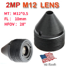 10 mm 2MP 28 Degrees pinhole lens IR MTV Lense for both 1/3" and 1/4" CCD Camera