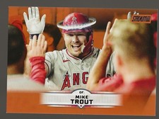 2025 Topps Stadium Club Baseball Mike Trout Orange Foil Parallel #32