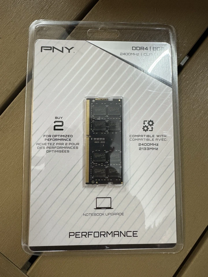 PNY 8GB DDR4 2400MHz CL17 1.2V Notebook Memory (MN8GSD42400) New - Image 3 of 4
