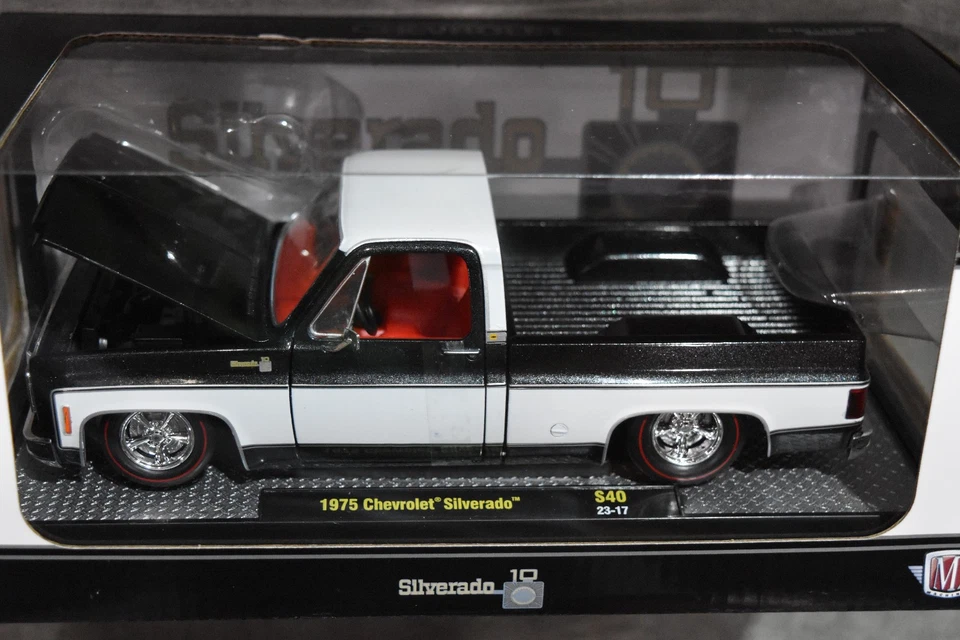 2024 M2 1975 Chevy Silverado S40 23-17 Black & white Squarebody Truck - Image 2 of 2