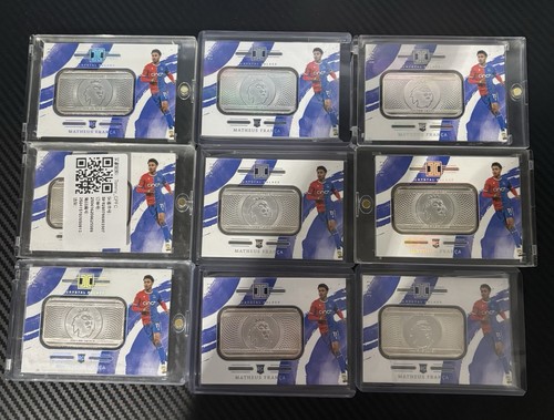 2023/24 Panini Impeccable Troy Ounce Silver Bar Matheus Franca RC/37 X9 Card Lot