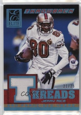 2014 Panini Elite Throwback Threads Prime /25 Jerry Rice #75 HOF h8k