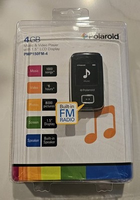 NEW SEALED Polaroid PMP280-4 Music & Video Player Built in Camera 4GB Black