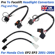 For Honda Civic Pre To Facelift Headlight Convertors EP2 EP3 2001-2006 Plug&Play