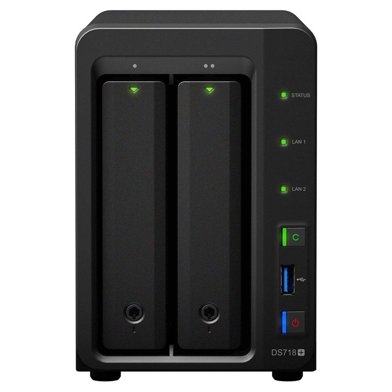 DiskStation Synology DS718+ 4x 1.5 GHz DDR3L 2GB 2x Bay Nas Server