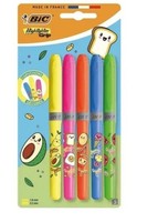 ZakreśLacz 5 KoloróW Kawai Neon Grip Bic 528643 Bic