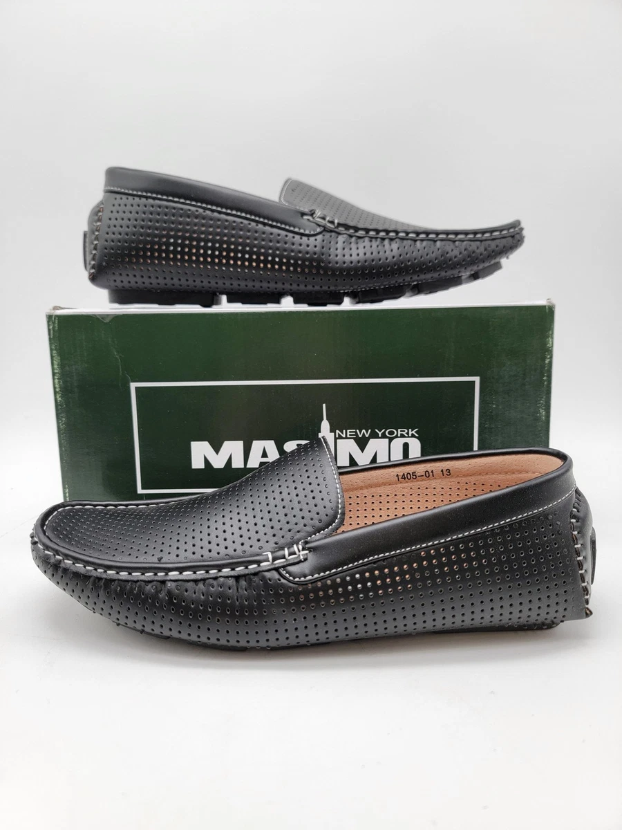 Massimo Matteo Black Perforated Suede Slip-On Loafers. Like new! 9. Amazon.com | Massimo Matteo Ponte Vecchio Formal Loafer  main image 3