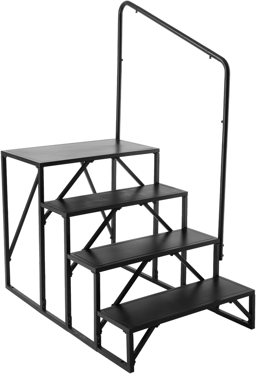 Gradino Doppio per Camper 4 Scalini - Scala Acciaio Heavy Duty 440lb