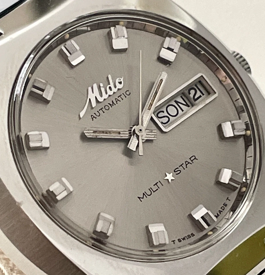Orologio N.O.S. MIDO MULTISTAR ‘70 automatico ETA 2789 vintage Swiss Made - Immagine 4 di 4