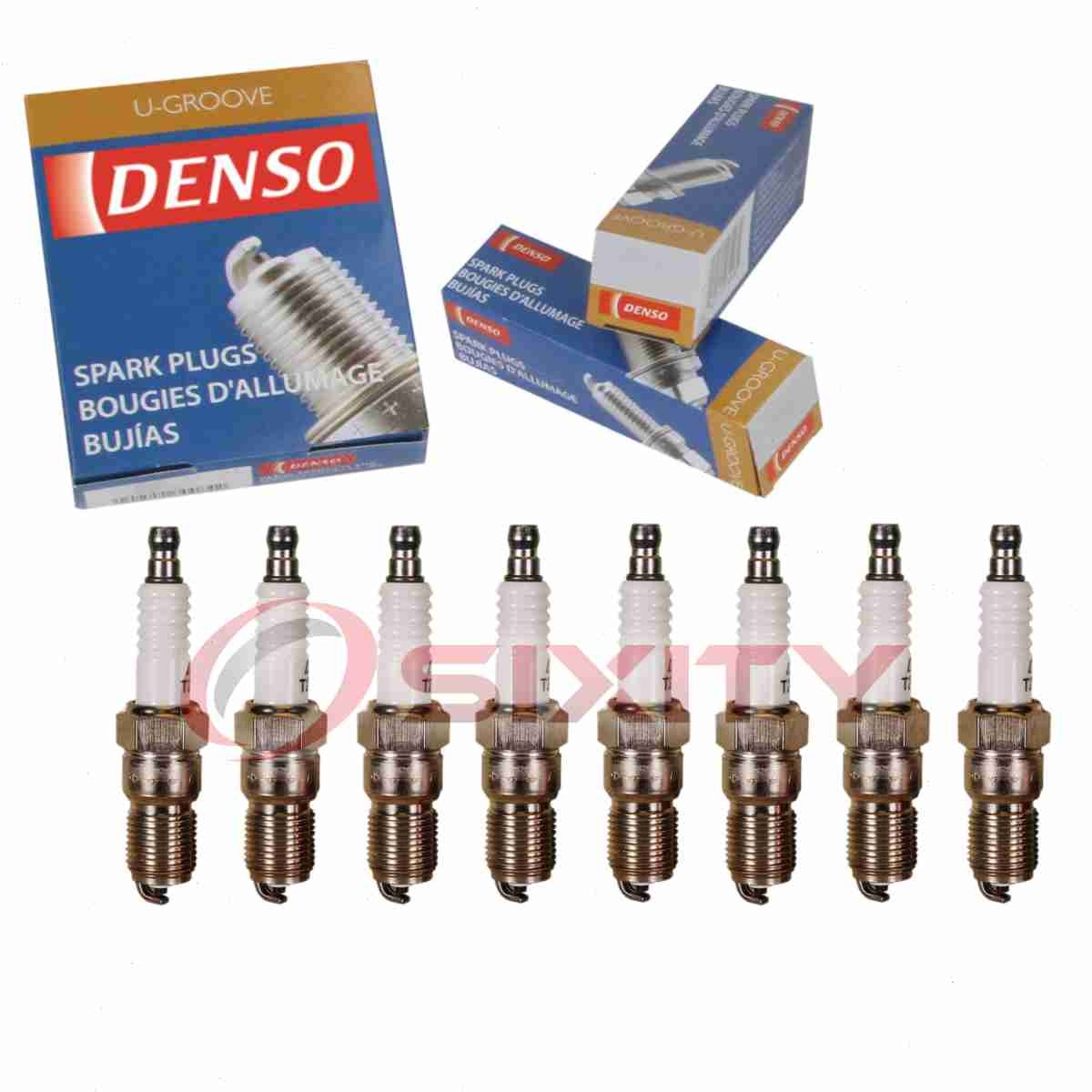 8 pc DENSO 5032 Standard U-Groove Spark Plugs for ZZM6-18-110 ZZM3-18-110A bf