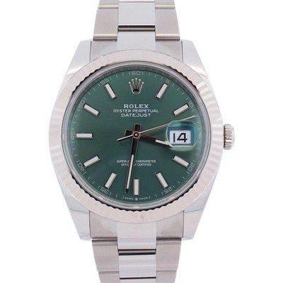 Rolex Datejust 41mm Green Dial Watch Ref# 126334