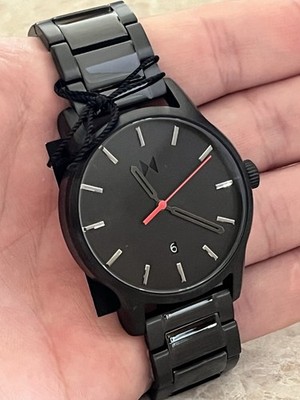 MVTM Men's Classic II Watch Jet Black Steel Color 44 mm