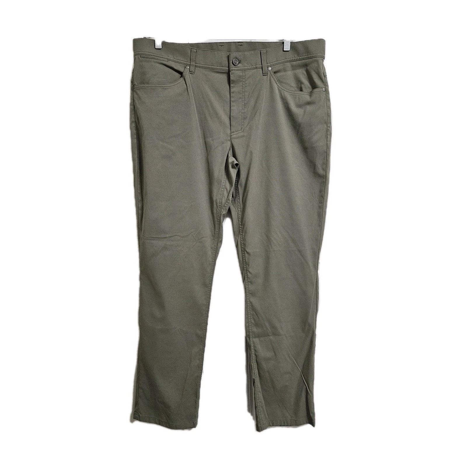 L.L Bean Mens Venture Stretch 5 Pocket Hiking Outdoor Pants 40x32 Green #513196