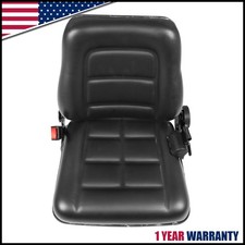 Driver Side Tractor Seat Forklift Seat With Micro Switch Black