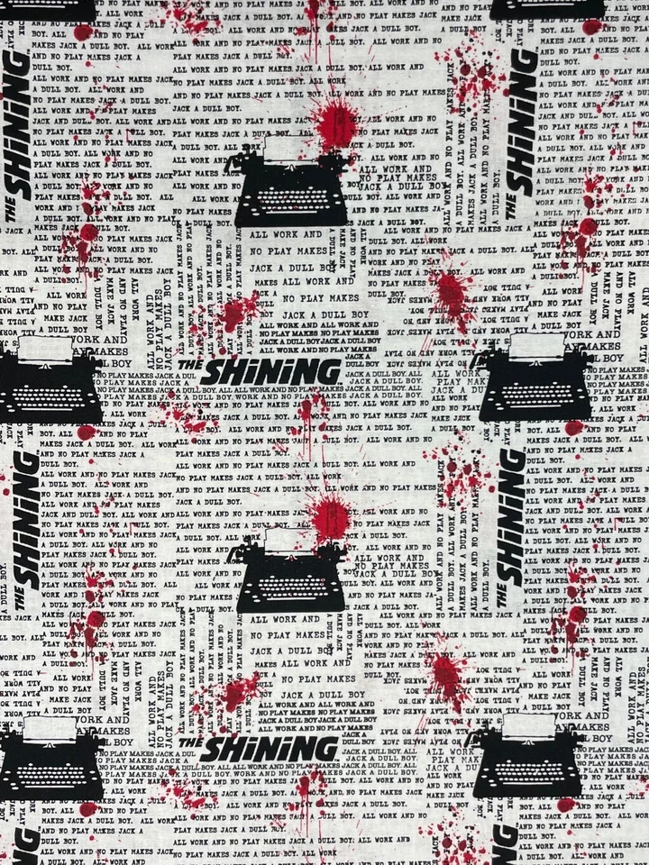 Tela estampada The Shining All Work No Play POR MEDIA YARDA 100 % algodón Foto 2 de 2