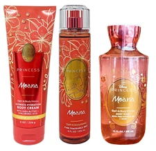 Princess Moana By Bath and Body Works 3 piece Body Care Set