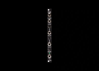 2HP ADSR Eurorack Module.  Black