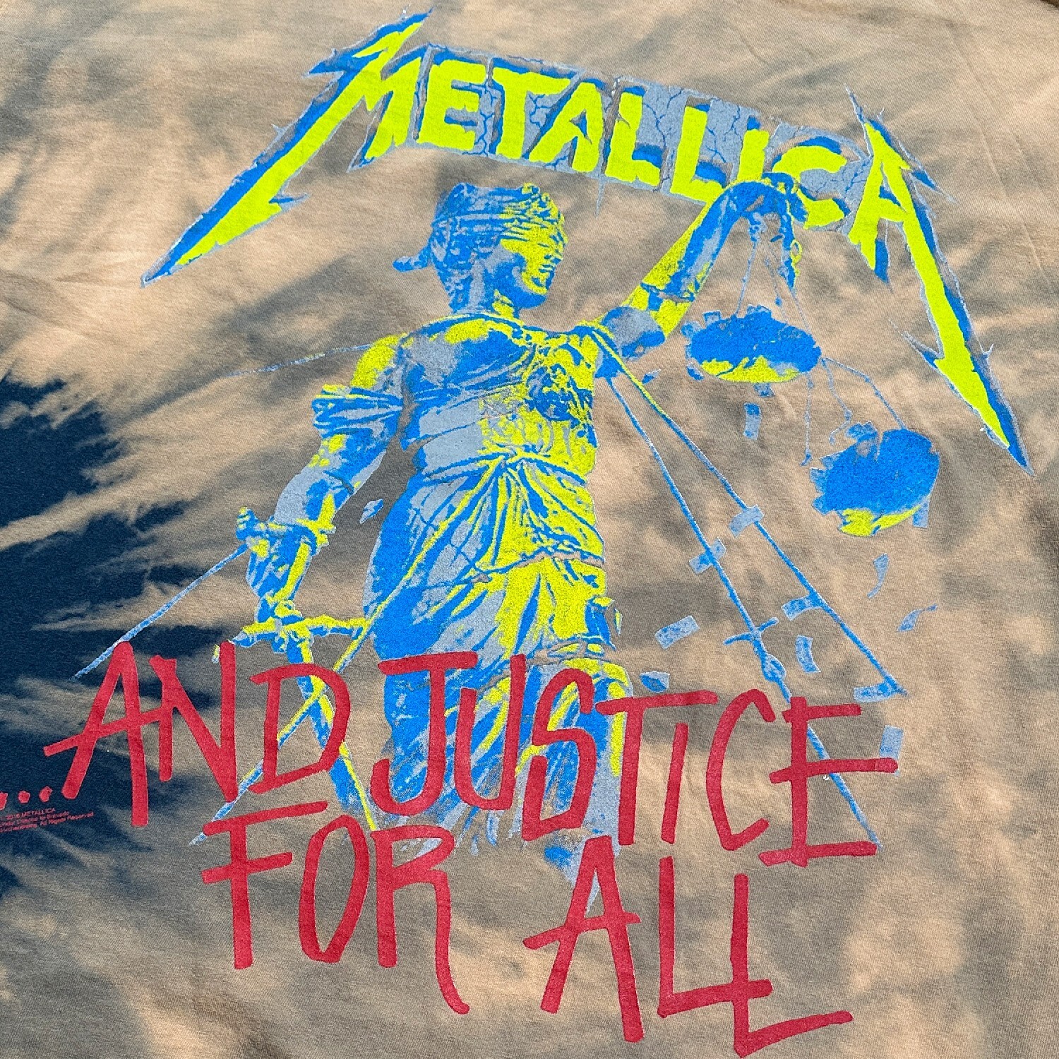 Metallica Justice T-Shirt | Schwarz Gebeizt