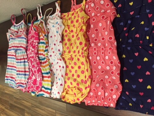 NEW ROMPER Shorts Ruffle Toddler & Girls CUTE! SPRING SUMMER Outfit FREE Ship! - Picture 3 of 27