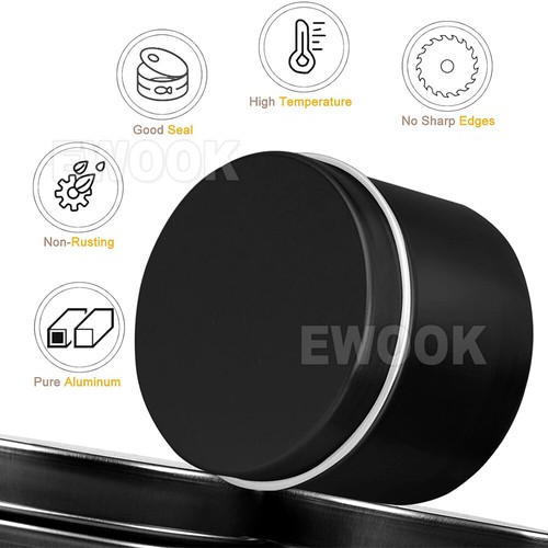UP 160X Candle Making Tins Candle Jars 100ml Metal For Wax Soy Making Container - Picture 6 of 13