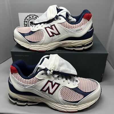 New Balance 2002R Team Red Navy Pouch M2002RVE USA Running Men Sz 9 In Box New Balance 2002R Team Red Navy Pouch M2002RVE USA Running  main image 2