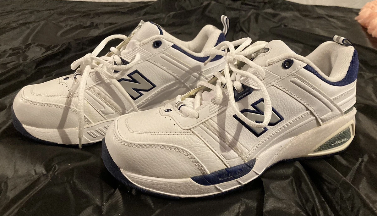 New Balance Menu0026#039;s 854 Shoes White with Navy Blue MX854WN Sz 8 4E NWT |  eBay