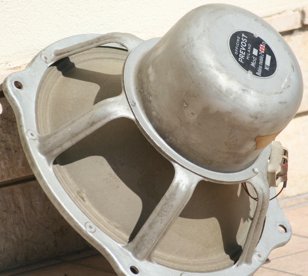 loud speaker vintage woofer 15 horn speakers Prevost Alnico woofer
