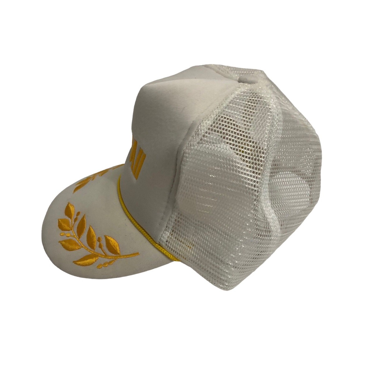 Vintage Hawaii Mesh Trucker Hat Cap White Foam Rope Snapback  display picture 2