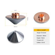 Fiber Laser Nozzle Single Layers Chrome-plating M11 for Fiber Laser Head